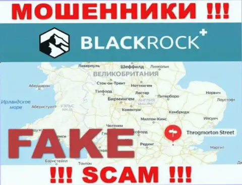 Black Rock Plus не собираются нести наказание за свои мошеннические уловки, поэтому информация об юрисдикции ложная