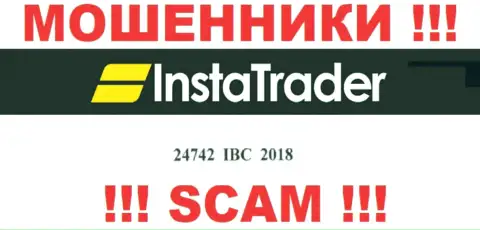 Не сотрудничайте с InstaTrader Net, рег. номер (24742 IBC 2018) не повод отправлять денежные средства