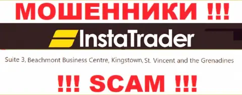 Сьюит 3, бизнес Центр Бичмонт, Кингстаун, Сент-Винсент и Гренадины это оффшорный юридический адрес InstaTrader Net, оттуда МОШЕННИКИ лишают денег людей