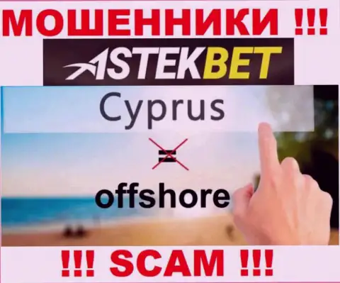 Будьте осторожны internet-мошенники AstekBet расположились в оффшоре на территории - Cyprus