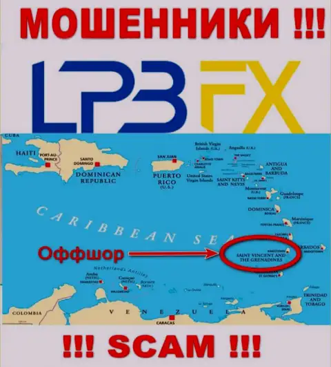 LPBFX Com безнаказанно сливают, поскольку зарегистрированы на территории - Saint Vincent and the Grenadines