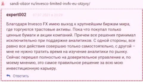 Достоверные отзывы валютных игроков INVFX касательно условий совершения сделок данной форекс компании на web-портале Sandi Obzor Ru
