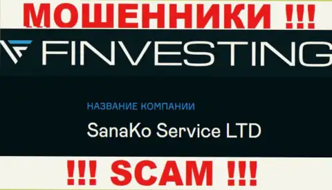 На официальном онлайн-ресурсе SanaKo Service Ltd отмечено, что юридическое лицо организации - SanaKo Service Ltd
