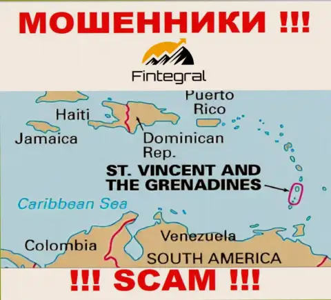 St. Vincent and the Grenadines - именно здесь юридически зарегистрирована жульническая организация Финтеграл Ворлд