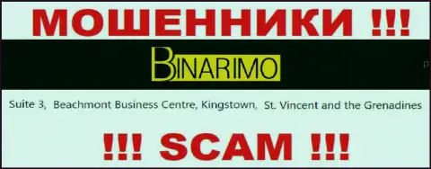 Binarimo - это интернет жулики !!! Осели в офшоре по адресу - Сьюит 3, Бичмонт Бизнес Центр, Кингстаун, Сент-Винсент и Гренадины и крадут депозиты реальных клиентов