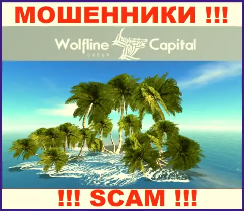 Мошенники Wolfline Capital не указывают правдивую информацию касательно их юрисдикции