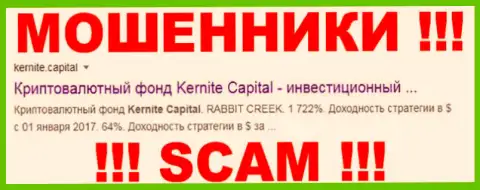 Kernite Capital - это МОШЕННИК ! SCAM !!!